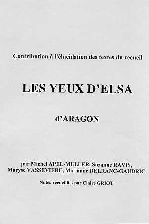 rencontre aragon elsa triolet